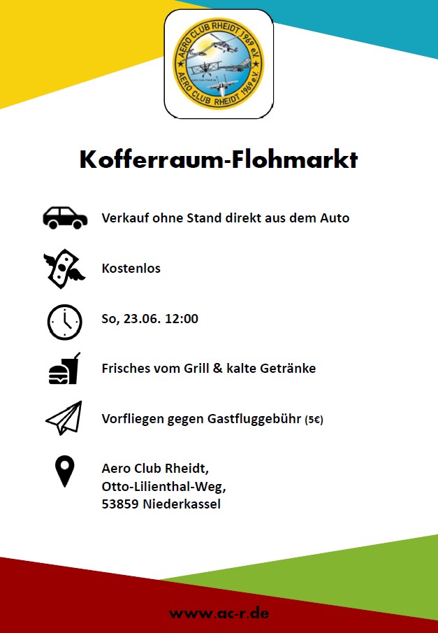 Flyer Kofferraumflohmarkt